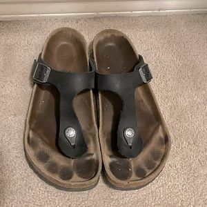 Sz 38 Birkenstock Gizeh Leather VGUC